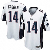 Nike Men & Women & Youth Patriots #14 Grogan White Team Color Game Jersey,baseball caps,new era cap wholesale,wholesale hats